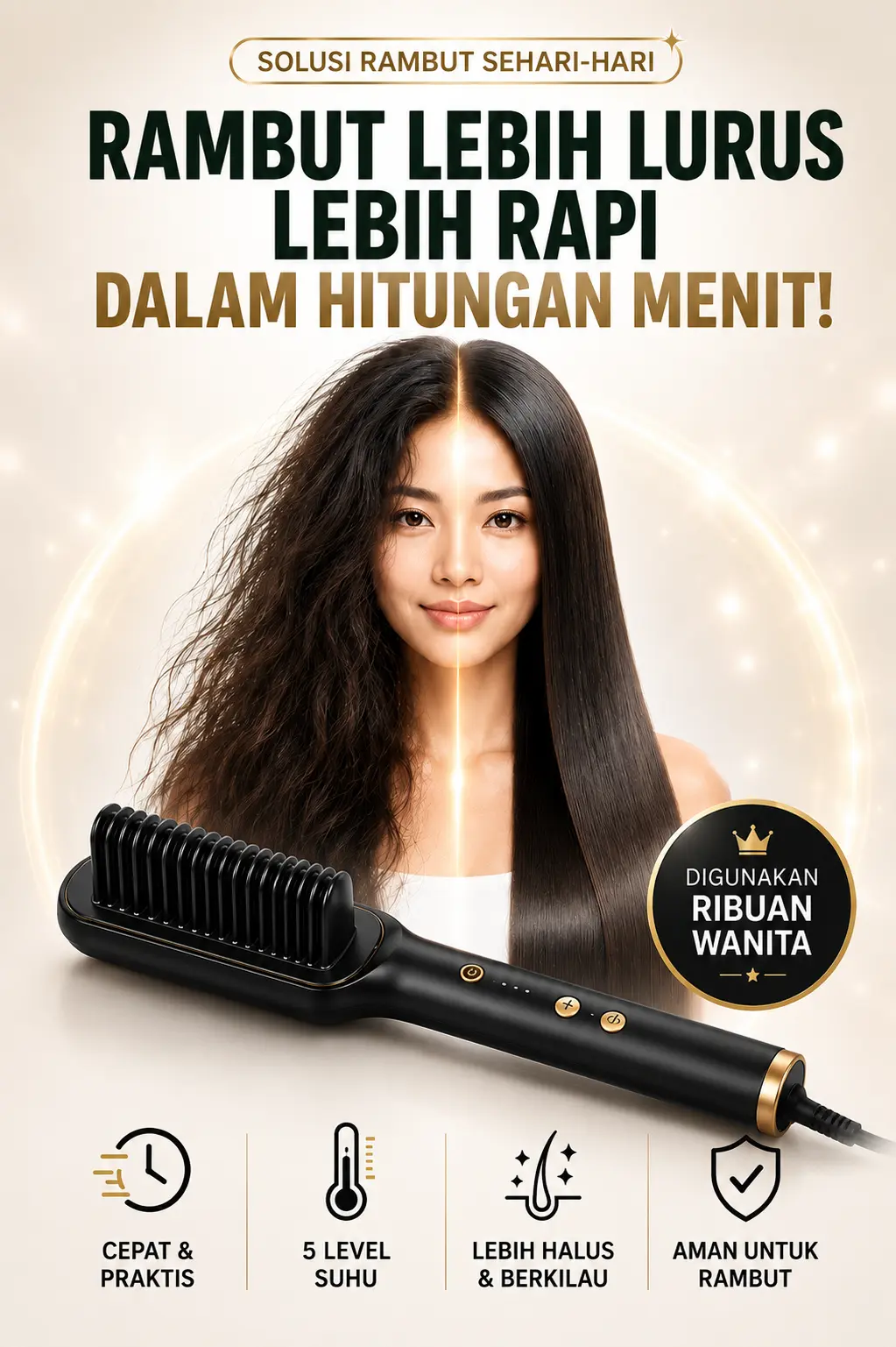 Sisir Pelurus Rambut